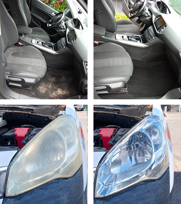 lavage auto intérieur et extérieur